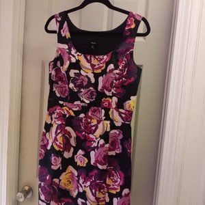 Express Floral Sheath Sleeveless Dress